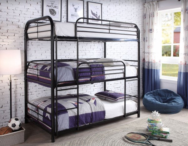 B-503 Metal Bunk bed (Black) - Optimum Plus