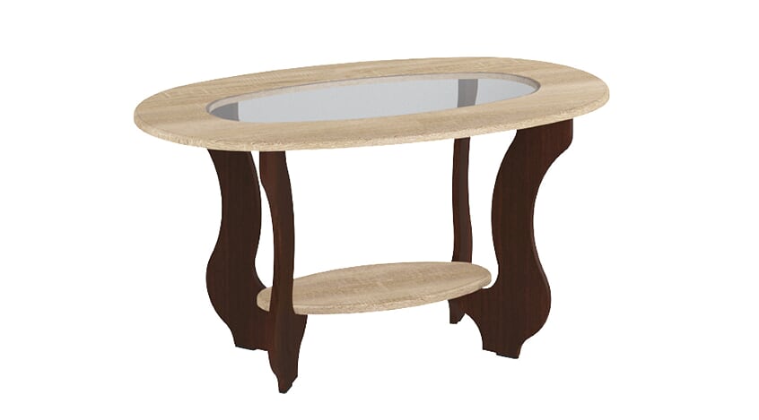 Coffee table Jasmine (dark brown + sonoma) - Optimum Plus
