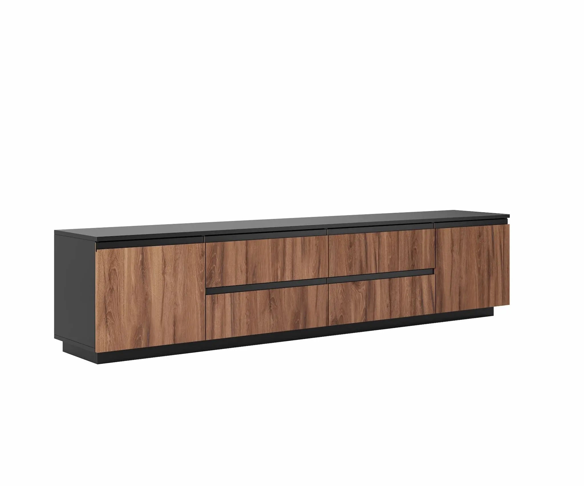 Meuble TV Frida 91″ (chêne de Livourne et noir)
