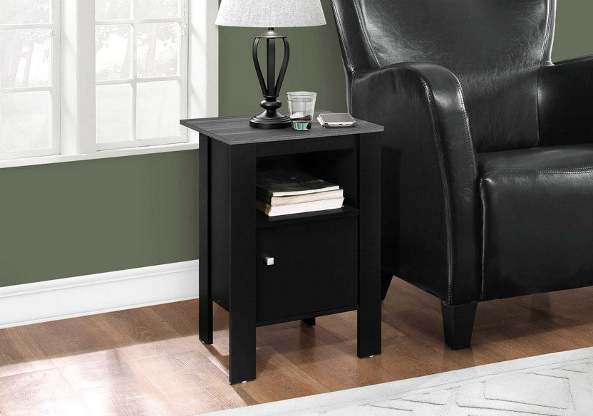 I-2134 Accent Table with storage (Black) - Optimum Plus