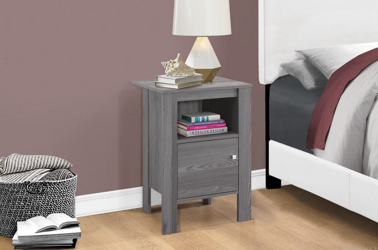 I-2138 Accent Table with storage (grey) - Optimum Plus