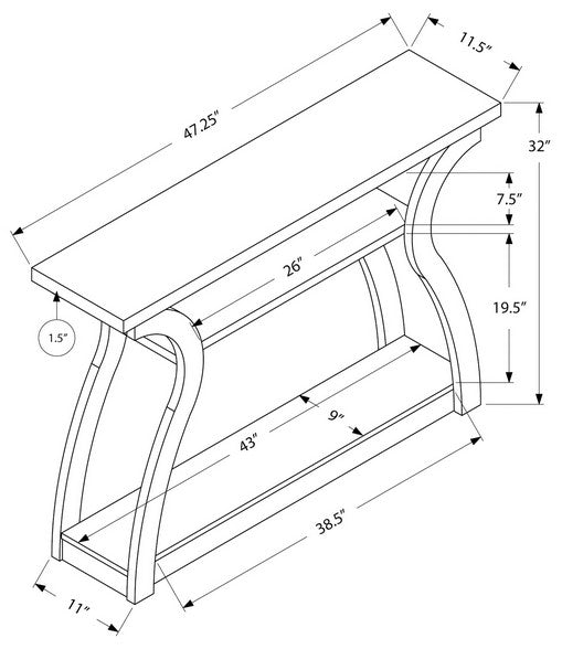 I-2438 Accent Table (white) - Optimum Plus