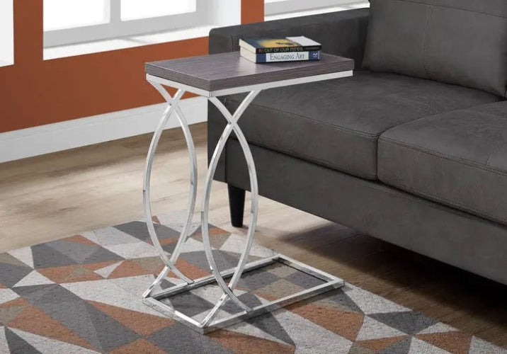 I-3187 Accent Table (grey/metal chrome) (promo!)