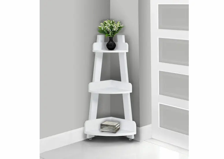 I-3438 Corner etagere 34”H (white)