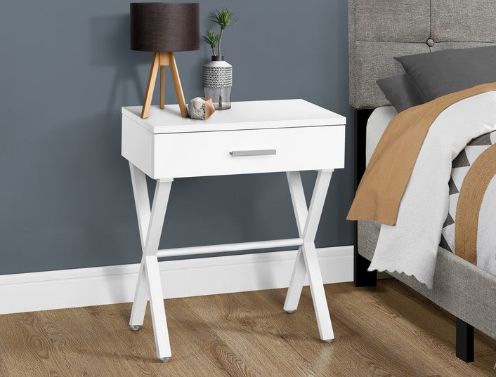 I-3606 Accent Table with drawer (white) - Optimum Plus