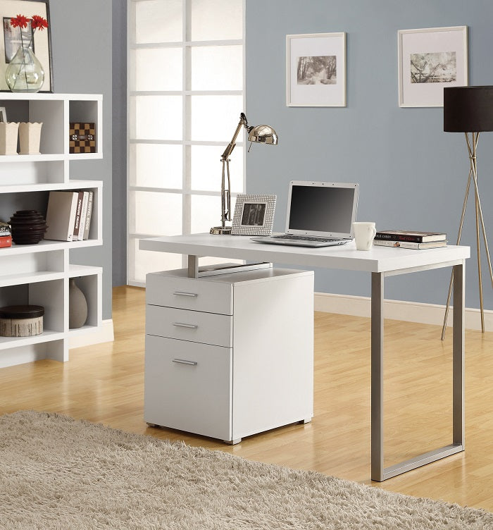 I-7027 Computer Desk - 48"L (white/left or right gacing) - Optimum Plus