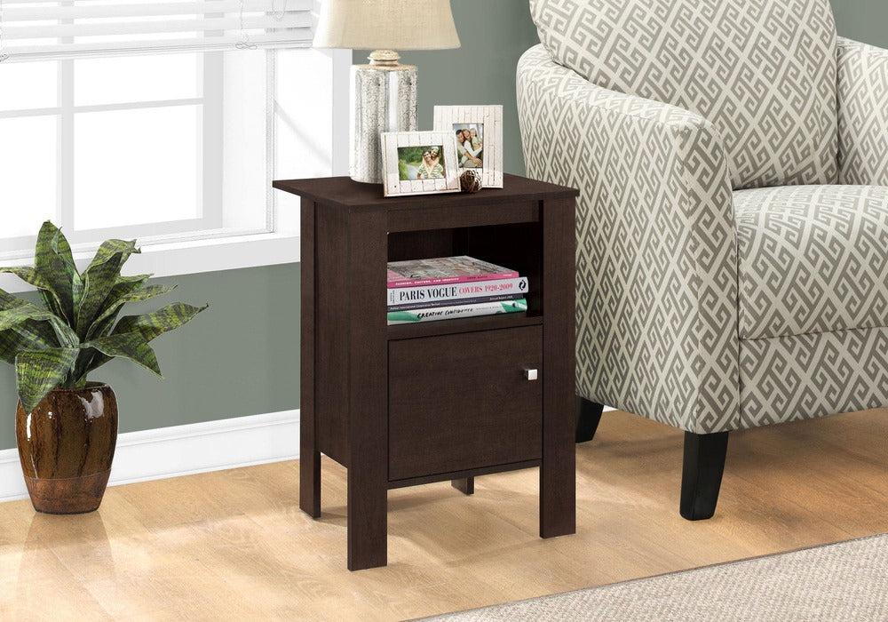 I-2135 Accent Table with storage (cappuccino) - Optimum Plus