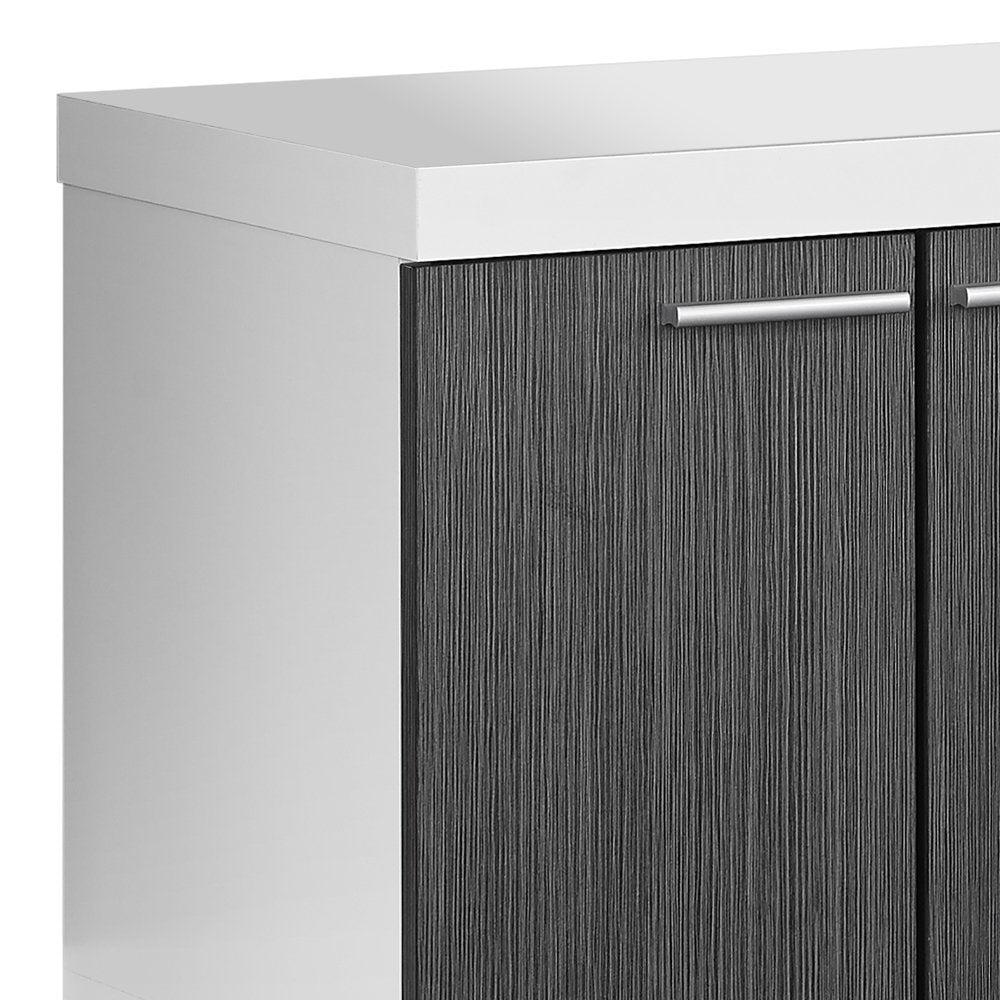 I-2591  TV Stand – 60"L white/grey - Optimum Plus