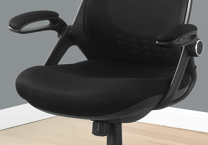 I-7268 Office Chair with  high back (Black mesh/ Chrome) - Optimum Plus