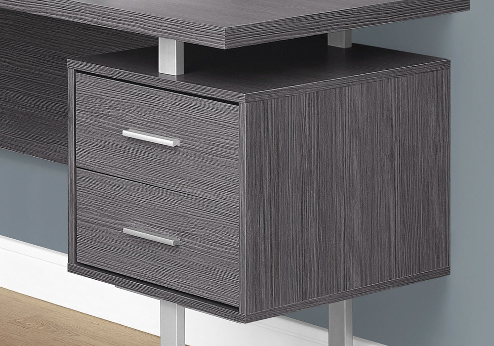 I-7306 Computer desk - 70"L (grey/left or right facing) - Optimum Plus