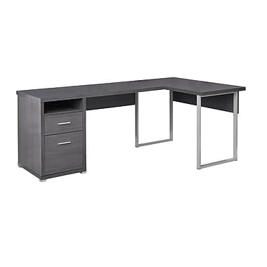 I-7257 Computer desk 80"L (grey) - Optimum Plus