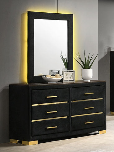Madison Dresser 6 and mirror - Optimum Plus