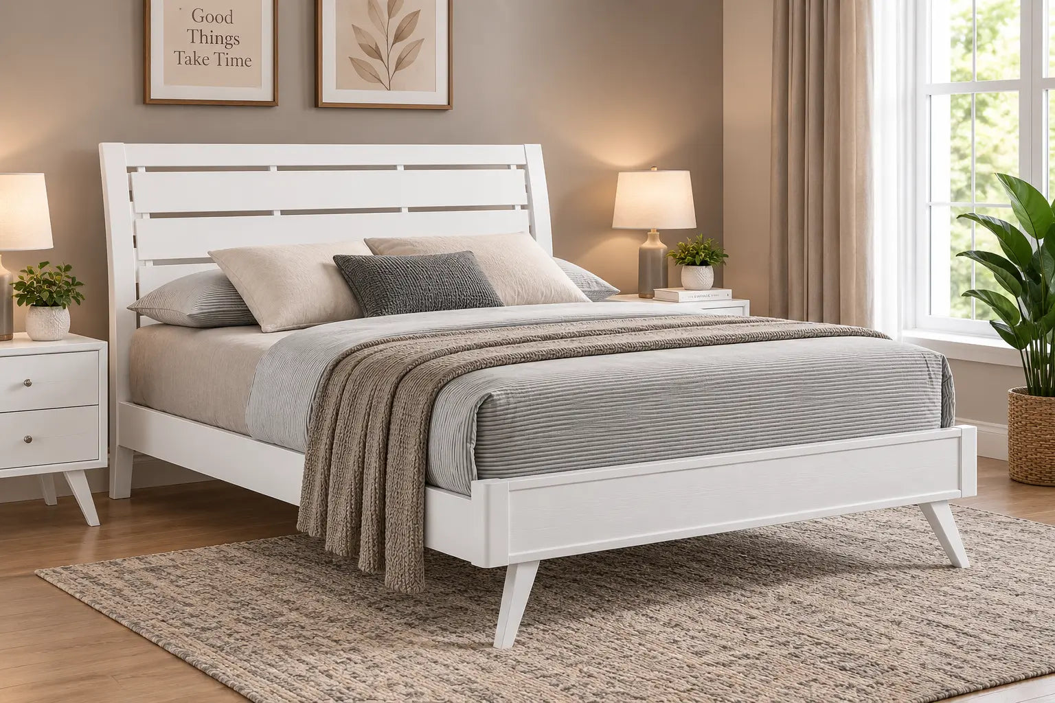 Mia Bed 60" (White)