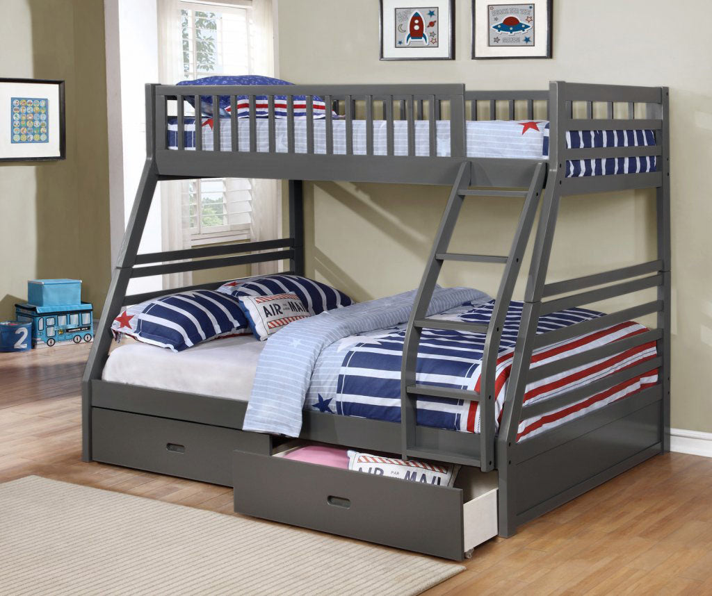 B-117-GR Bunk Bed (Grey) - Optimum Plus
