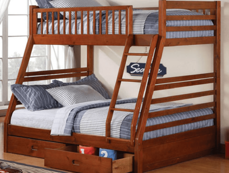 B-117-H Bunk Beds (Honey) - Optimum Plus