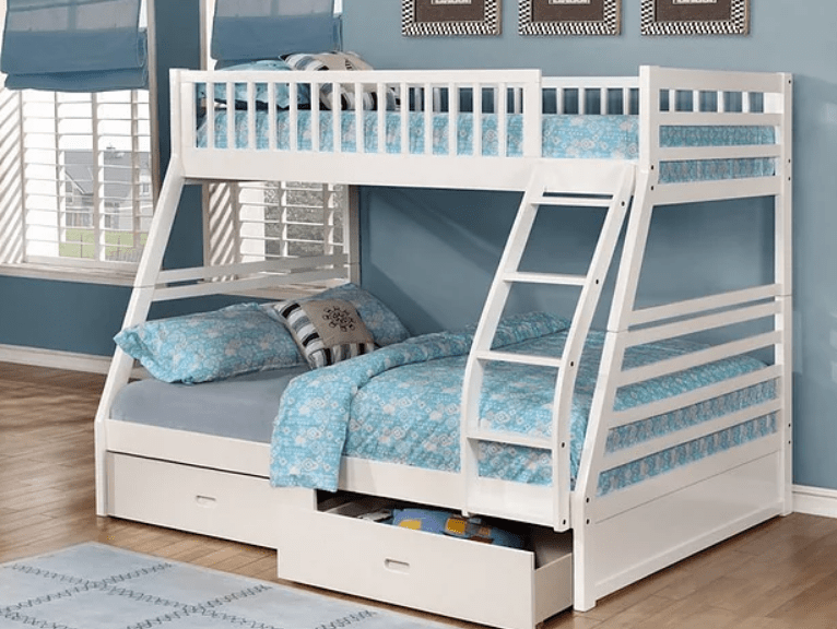 B-117-W Bunk Beds (White) - Optimum Plus