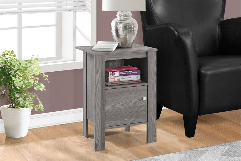 I-2138 Accent Table with storage (grey) - Optimum Plus