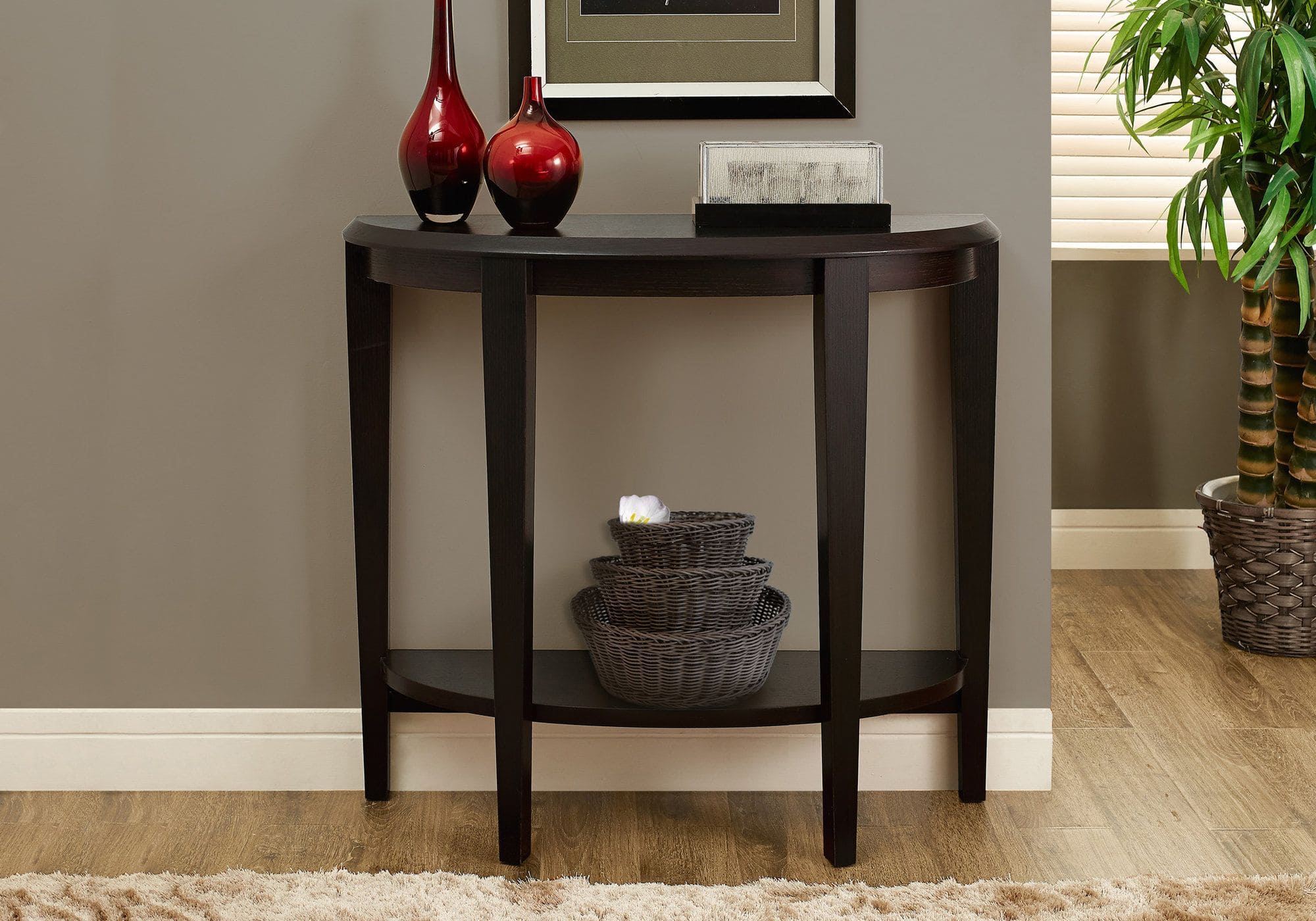 I-2450 Accent Table with shelf (cappuccino) - Optimum Plus