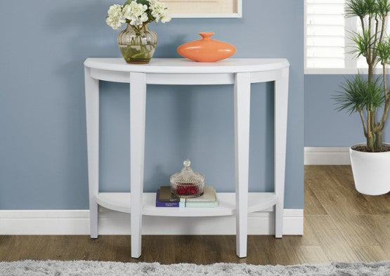 I-2451 white 36"L Hall console accent table - Optimum Plus