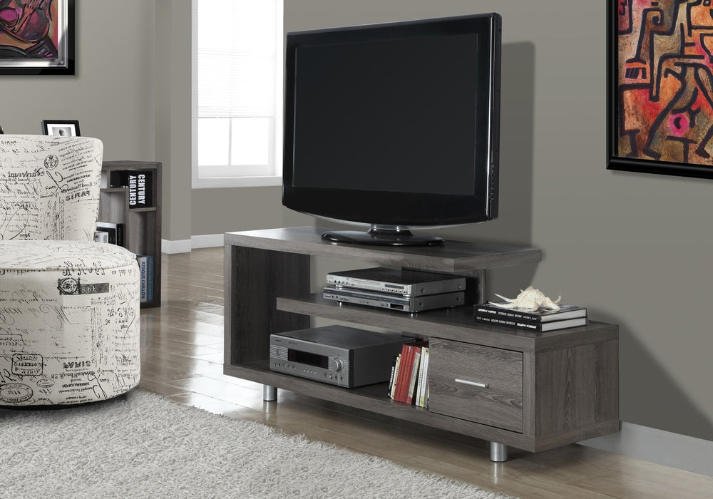 I-2574 TV Stand - 60"L (Dark Taupe) - Optimum Plus