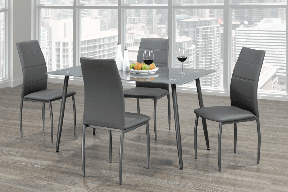 TS-3600 5pcs Dining set (Grey) - Optimum Plus