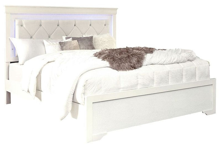 Ensemble de chambre à coucher Pompei 76" 4 pièces (blanc)