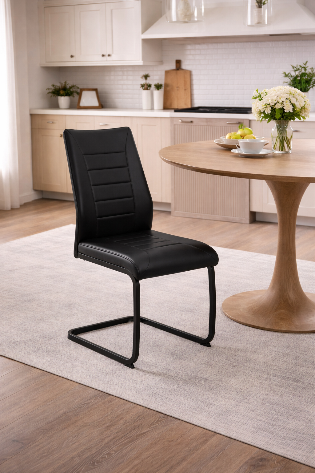 Chaises S-0454 BP (PU noir) 2pcs