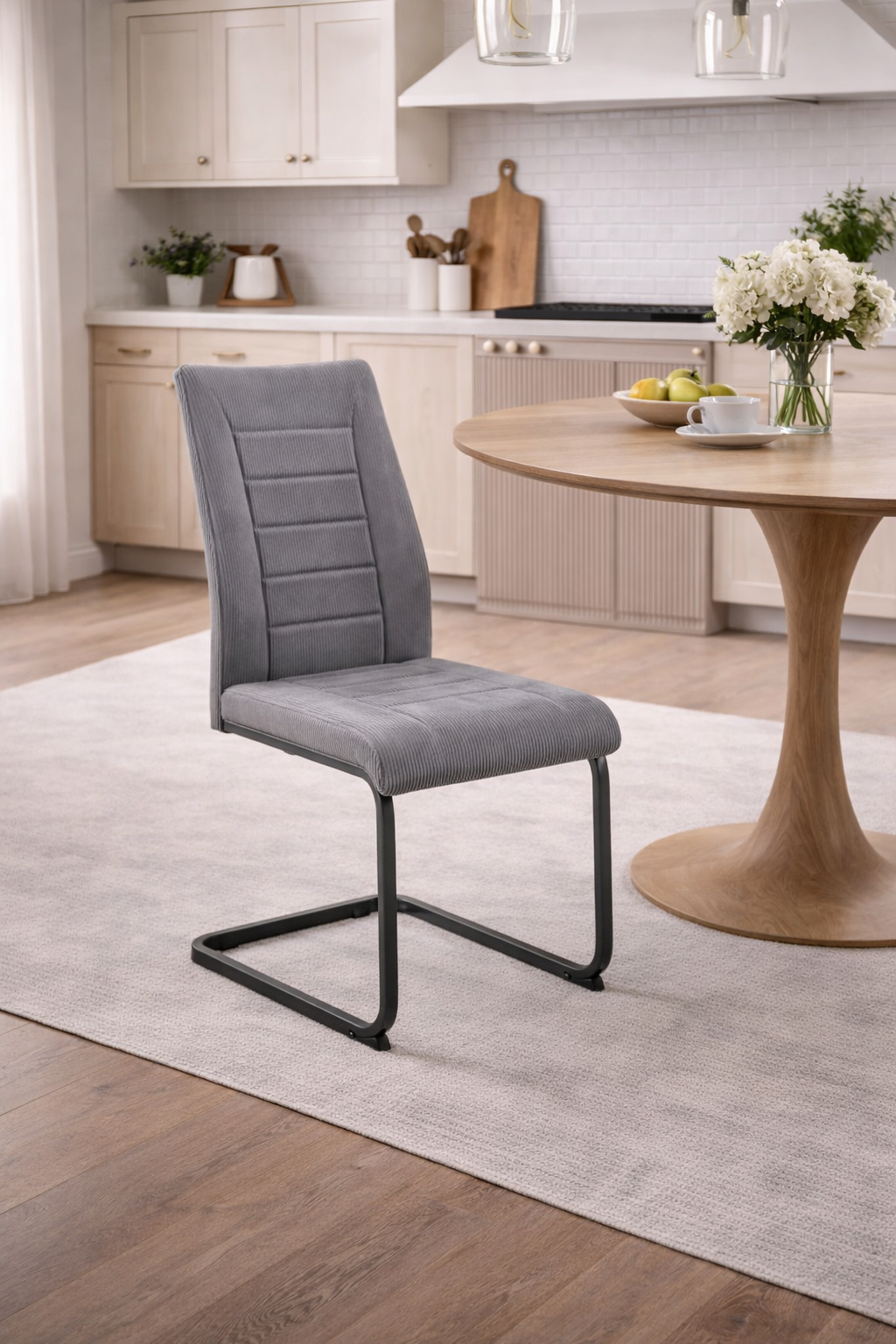 Chaises S-0454 GV (velours gris) 2pcs