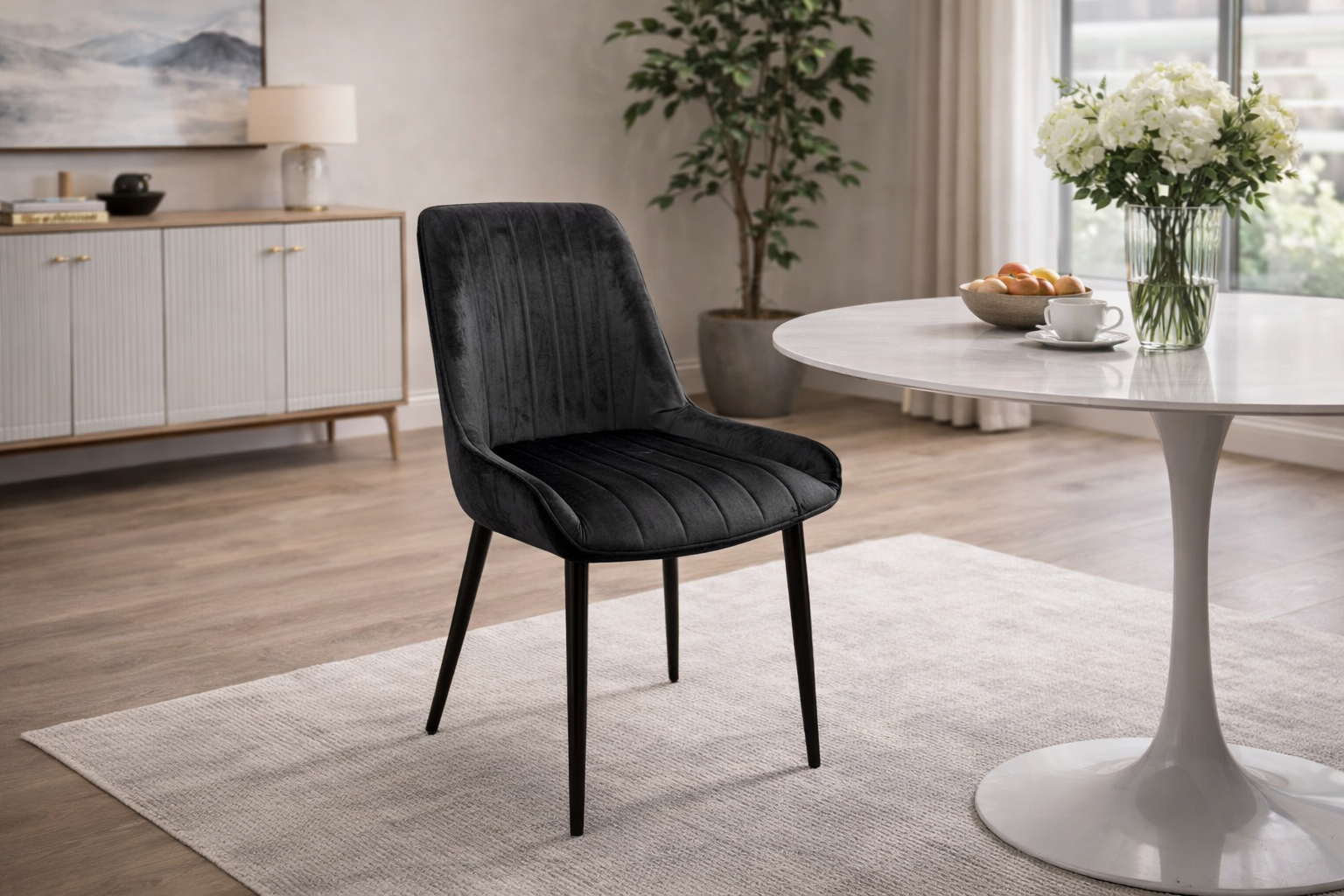 Chaises S-2082 (noir) 2pcs