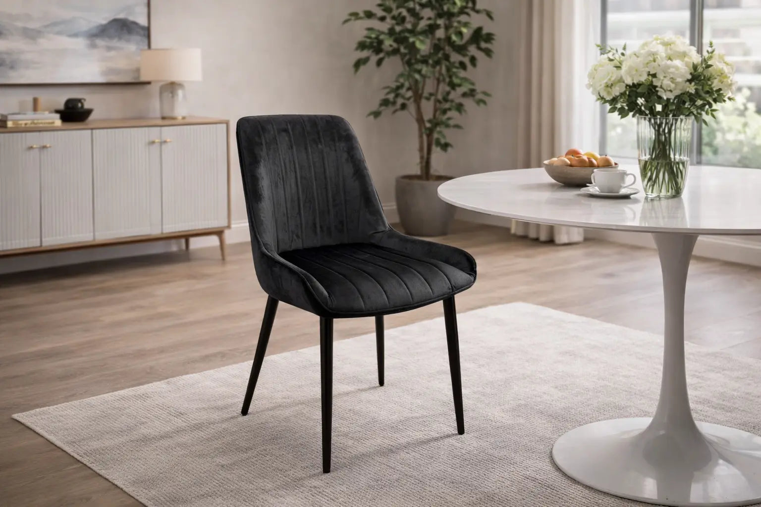 Chaises S-2082 (noir) 2pcs