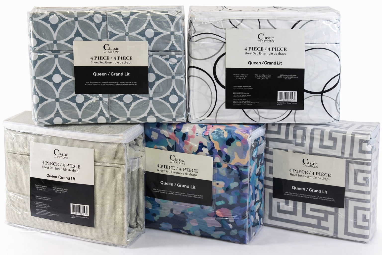 Ensemble de draps classique (King)