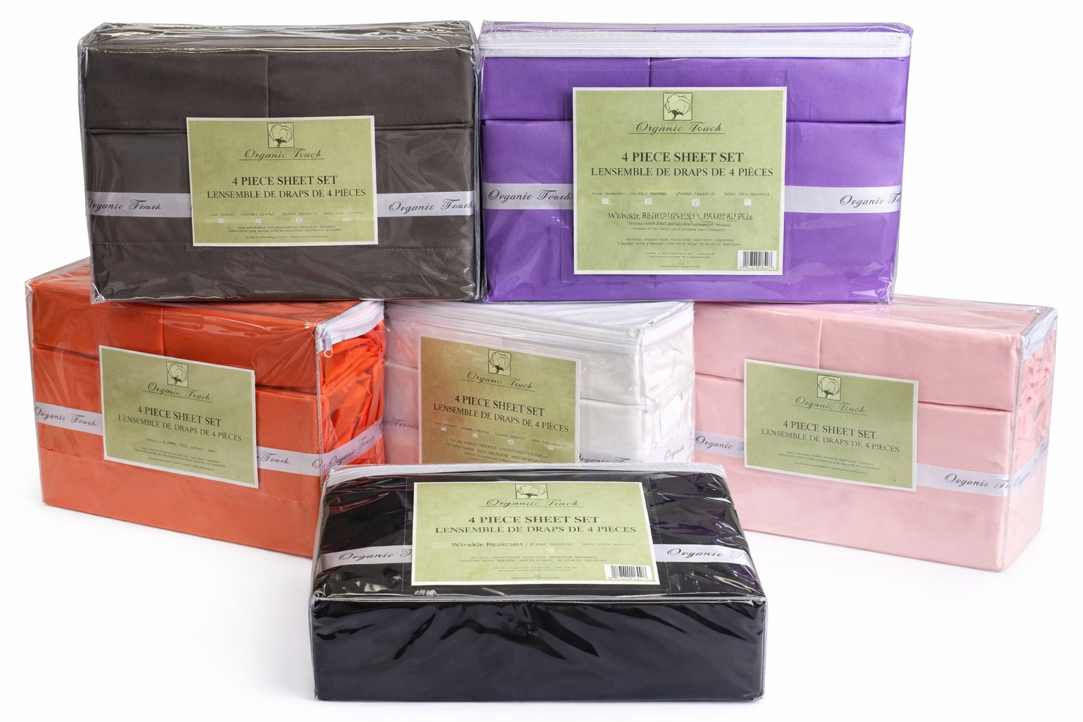 Ensemble de draps en bambou (double)