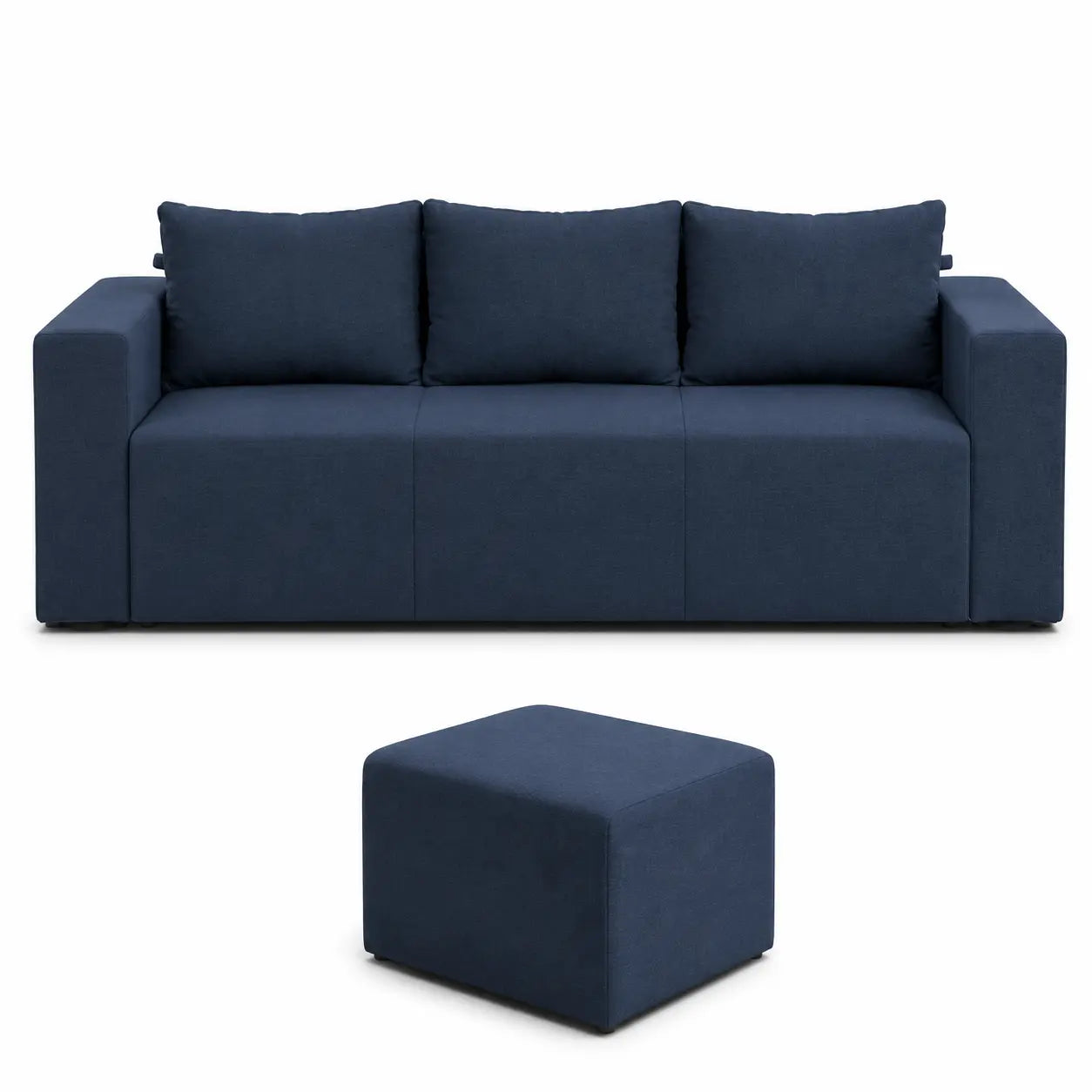 Ensemble canapé et pouf Teodor 2 pièces (Bahama)