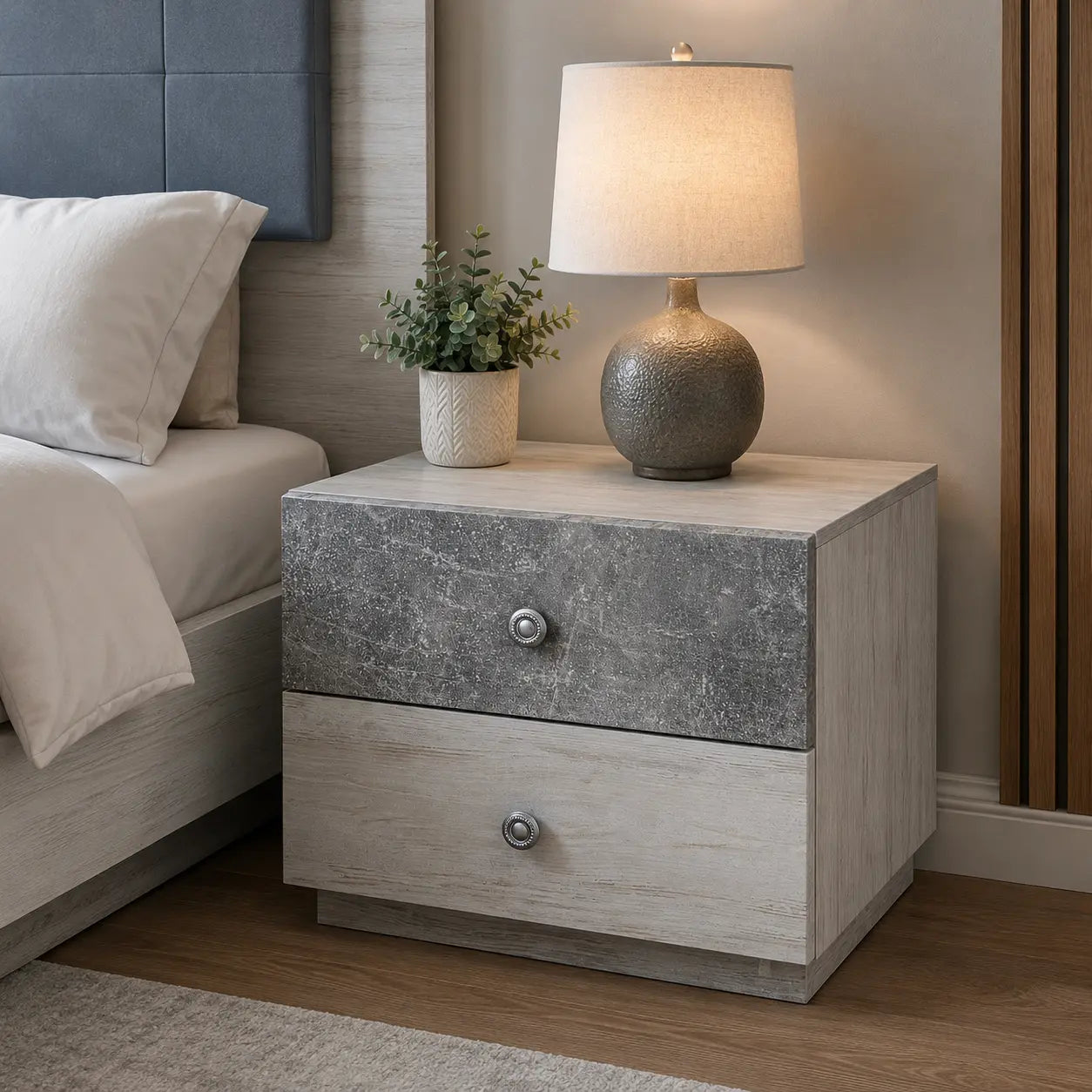 Vivian Nightstand (Artwood/industrial)