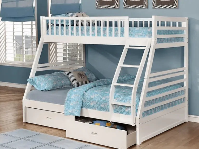 B-117-W Bunk Bed (White) - Optimum Plus