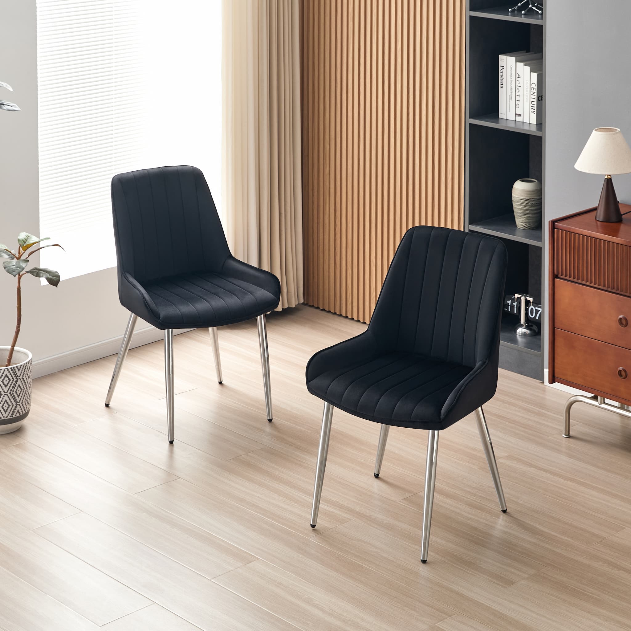 Chaises S-2758 B SV (noires) 2 pièces