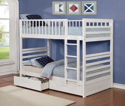 B-110 Bunk Bed (White) - Optimum Plus