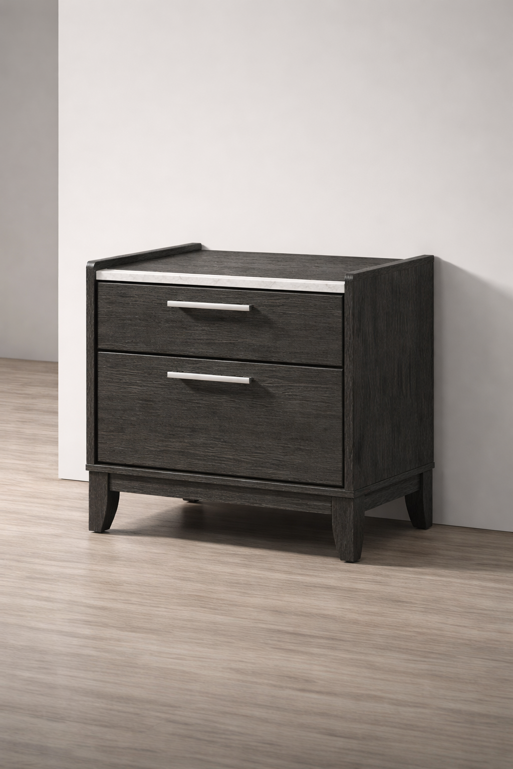 Table de chevet Charlotte (gris)