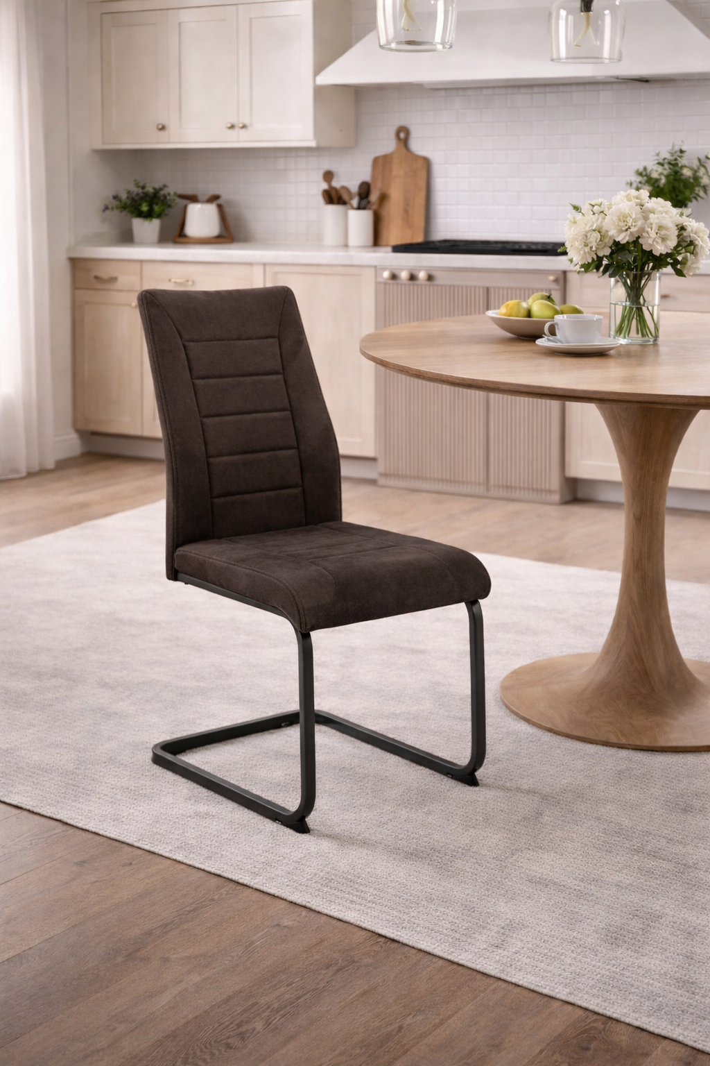 Chaises S-0454 GM (microfibre grise) 2pcs