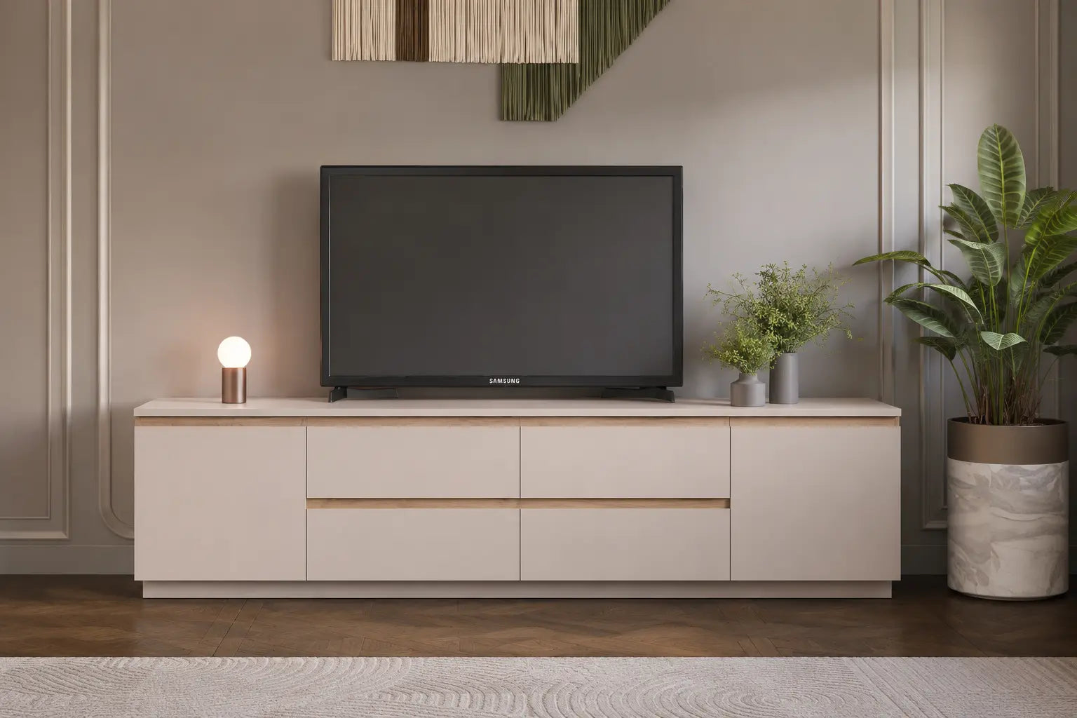 Meuble TV Frida 91″ (Beige)