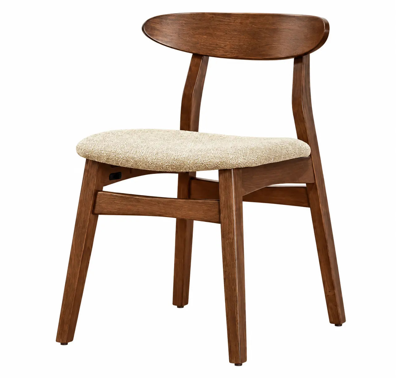 Chairs I-1369 30"H (Dark walnut / Sand fabric) 2pcs