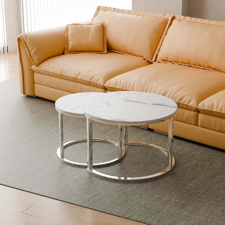 S-4148 Set of 2 tables (silver)