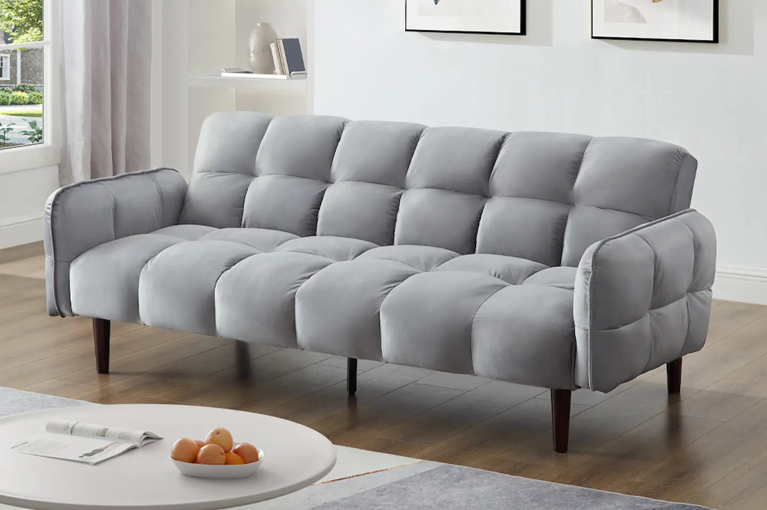 TS-1511 Klick Klack sectional sofa-bed (Grey) - Optimum Plus