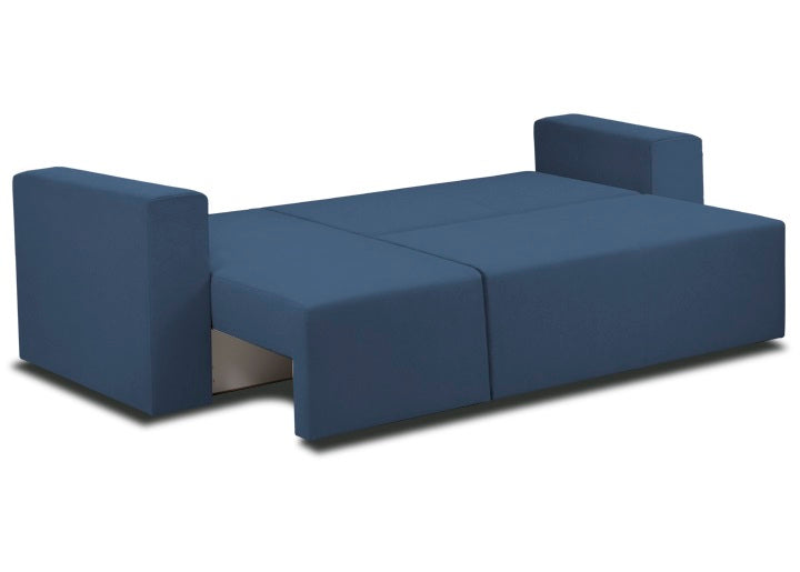 Teodor corner sofa bed 3 seats (bahama, dark blue)