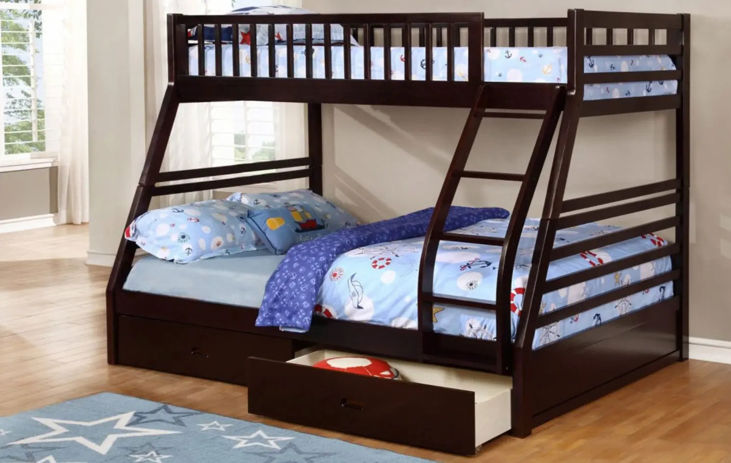 B-117-E Bunk Bed (Espresso) - Optimum Plus