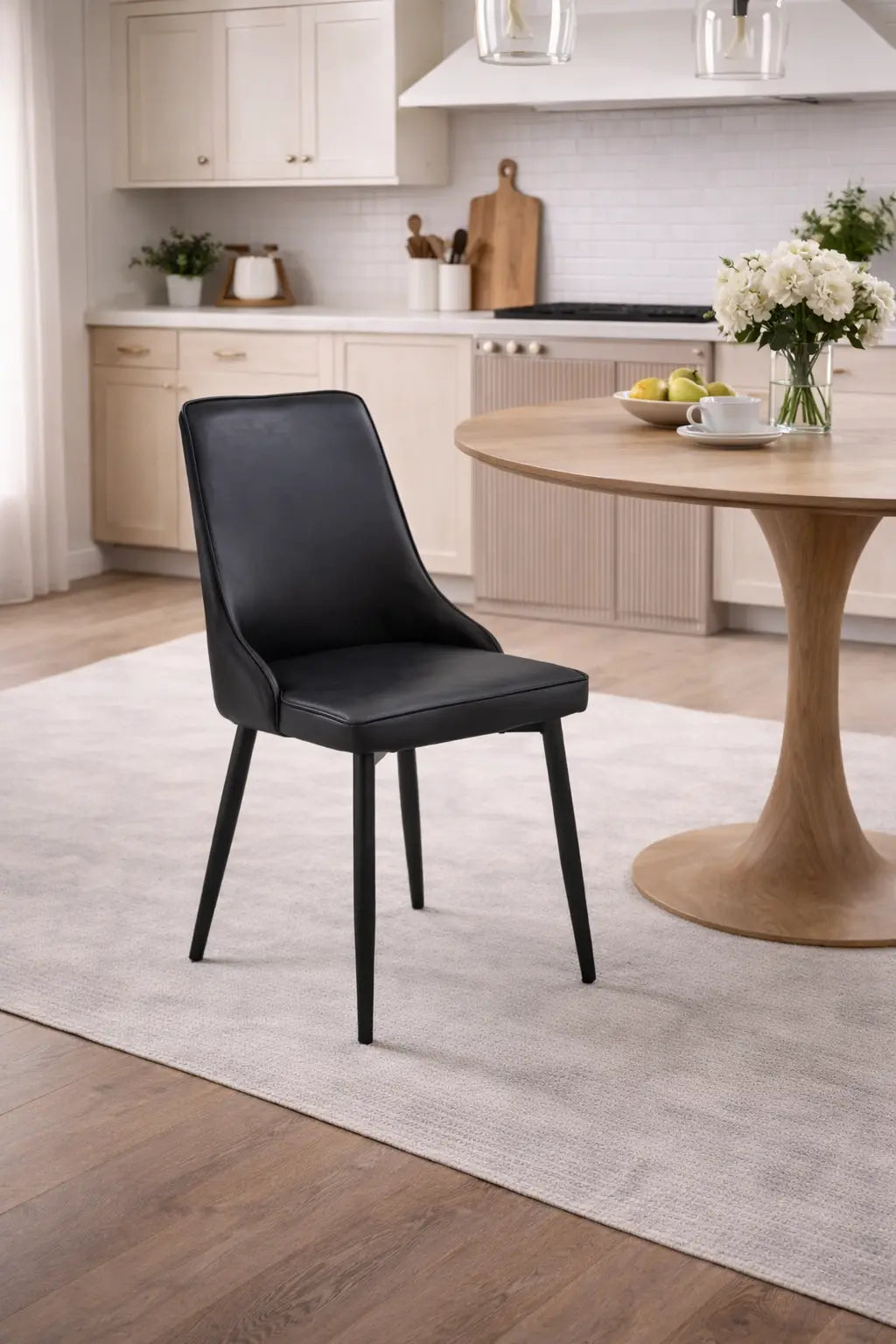 Chaises Cora (noires) S-8482 (lot de 2)