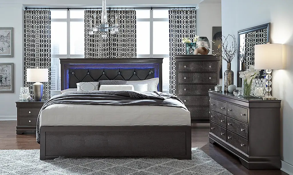 Pompei Bed (Grey) - Optimum Plus