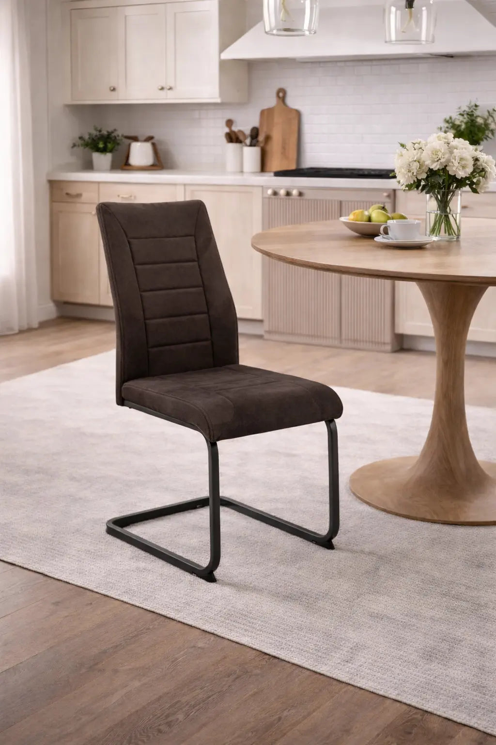 Chaises S-0454 GM (microfibre grise) 2pcs