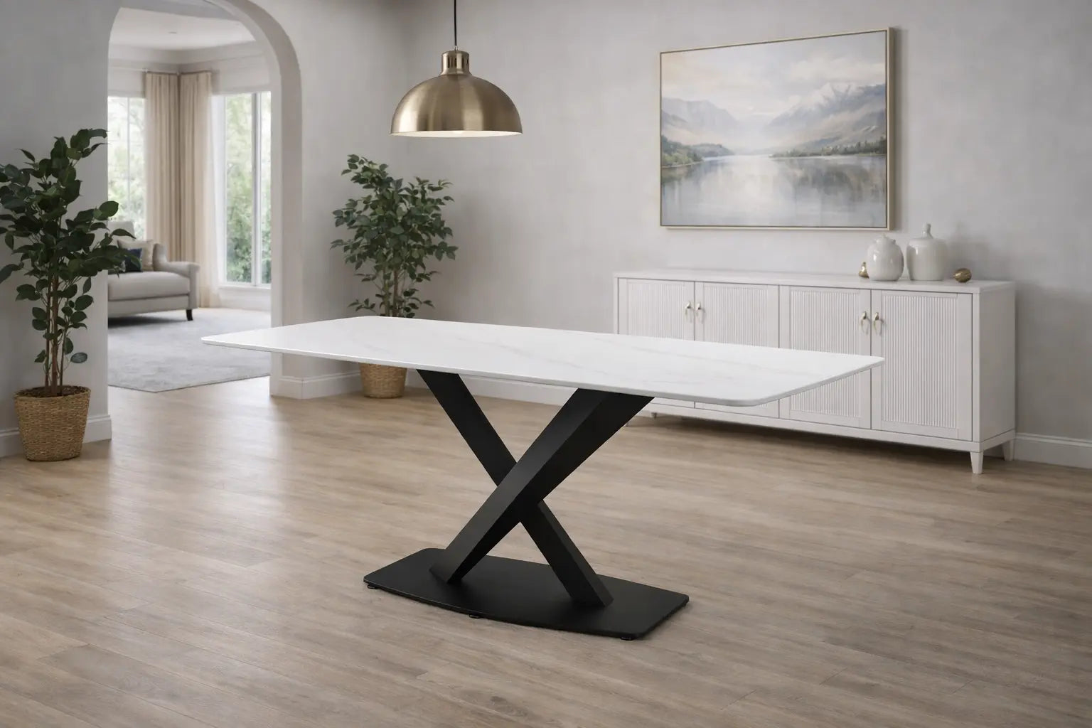 Table S-1214 W (pierre blanche mate)