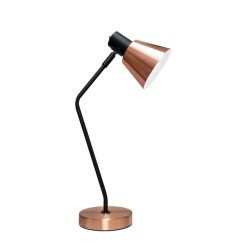Madison Desk Lamp with flexible head (black/rose gold)